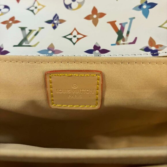 Fashion White Monogram Handbag - Picture 3 of 4